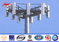 35m Height Galvanised Poles Mono Pole Tower 1800 Dan Conical Pole ASTM A 123 pemasok