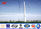 Electricity pole steel electric power poles Steel Utility Pole with cross arms pemasok