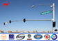 Custom Roadway 3m / 4m / 6m Galvanized Traffic Light Pole with Signal pemasok