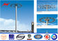 HDG galvanized Power pole High Mast Pole with 400w HPS lanterns pemasok