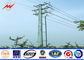 Round 30FT 69kv Steel utility Pole for Power Distribution Transmission Line pemasok