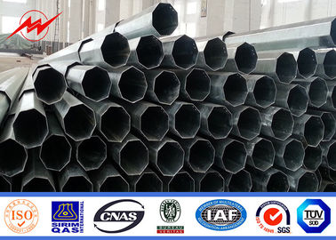 Q235 Steel Conical Transmission Steel Tubular Poles With ASTM A123 Galvanization pemasok