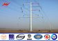13M 6.5KN 3mm Steel Utility Pole for 230kv termination tower with galvanization surface pemasok