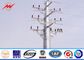 13M 6.5KN 3mm Steel Utility Pole for 230kv termination tower with galvanization surface pemasok