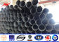 230kv 3mm Thickness Tubular Steel Pole With Prestressed Anchor Bolt Accessories pemasok