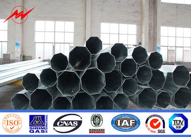 Explosion - proof 13m 1250dan Electrical Steel Utility Pole 2.5m Cross Arm pemasok