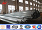 138 kv Bitumen Electrical Galvanized Steel Pole With CO2 welding / Submerged Arc Auto Welding pemasok