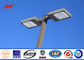 Round 6m Three Lamp Parking Light Poles / Commercial Outdoor Light Poles pemasok