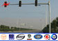 3m Expressway Traffic Light Pole , 1500mm Double Bracket Overpass Metal Light Poles pemasok