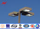 10M Blue Square Light Street Lighting Poles 4mm Thickness 1.5m Light Arm For Parking Lot pemasok