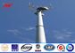 Professional Galvanized Mono Pole Tower Conical Shape With Anchor Bolt pemasok