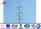 18m Outdoor Galvanizatiom Electric Power Pole 10kv To 220kv Power Capacity pemasok