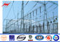 Power Transmission 110kv 15m Steel Power Poles With Galvanizatiom pemasok