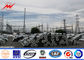 Angle Cross Arms 16 Sides 24 M Galvanized Steel Pole Electrical Transmission Towers pemasok