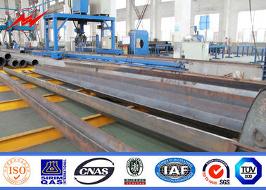 15m Electrical Power Pole Customisable Base Plate Dipasang Transmisi Baja pemasok