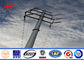 3mm Thickness Overhead Line Steel Power Poles 35FT Transmission Line Poles pemasok
