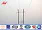 Customized Galvanized Steel Electrical Power Pole For 11kv Transmission Line pemasok