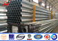 14M Galvanized Steel Transmission Pole 8 Sides Sections 4mm Wall Thickness pemasok