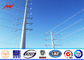 8 Sided 24M Clase 3000 Metal Steel Utility Poles For Transmission Overhead Line pemasok
