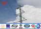 Conical HDG 15m 510kg Steel Electrical Utility Poles For Transmission Overhead Line pemasok