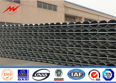 11m Q345 Steel Power Transmission Pole Dengan Galvanisasi 80-100μM pemasok