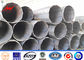 17M AWS D1.1 Galvanized Steel Pole / Steel Transmission Poles ISO Certification pemasok