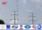 Conical HDG 15m 510kg Steel Electrical Utility Poles For Transmission Overhead Line pemasok