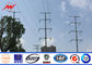 Electrical Tapered Steel Power Pole 17m Height Planting Depth 3.5mm Wall Thickness pemasok