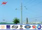 133kv 30ft 35ft 40ft Metal Utility Poles Galvanized With  Certification pemasok