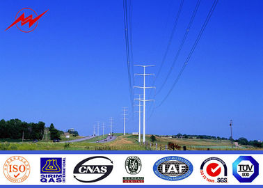 10 kv - 550 kv Electricity Steel Utility Pole For Power Transmission Line pemasok