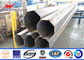 ASTM A572 22m Transmission Steel Tubular Pole For Power Distribution Line pemasok