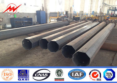 30ft Electrical Power Pole Hot Dip Galvanizing dan Powder Painting untuk Transmission Line pemasok