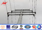 11M 1.8 Safety Factor Steel Utility Poles For Power Transmission Line Project pemasok