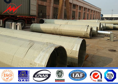 Hot Dip Galvanized 40ft Metal Utility Poles Octagonal Shape Yield Strength 50ksi pemasok