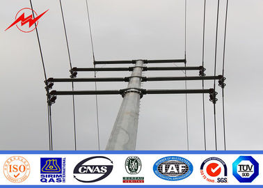 Hot Dip Galvanized 40ft Metal Utility Poles Octagonal Shape Yield Strength 50ksi pemasok