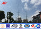 11KV 73KM Transmission Line Galvanized 4mm Electric Steel Pole with Bitumen pemasok