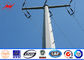 115KV 75Feet Tapered Round Steel Utility Power Poles / Galvanized Steel Pole pemasok