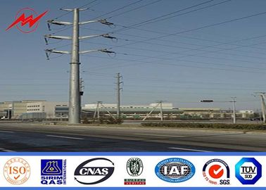 45FT NEA Standard Steel Power Utility Pole 69kv Transmission Line Metal Power Poles pemasok