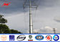 15m 1250Dan Bitumen Electrical Power Pole For Transmission Line Project pemasok