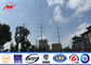 132kv Power Utility Poles Polygonal Tower Galvanized Steel Electric Pole pemasok