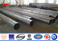 115kv Single Circuit Distribution Galvanised Steel Poles With Foundations pemasok