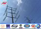 400kV 8M To 16M 2.5KN Hot Dip Galvanized Electric Power Transmission Poles High Voltage Line pemasok