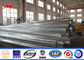 8m 5KN Steel Power Pole For Electrical Power Distribution Poles With Galvanization Type pemasok