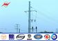 Galvanized Metal Utility Power Poles Tapered 15m / 17m Tegangan Tinggi 10 Kv - 220 Kv pemasok