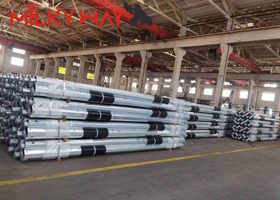 33kv Transmission Line Steel Utility Pole Untuk Proyek Konstruksi Lini Listrik pemasok