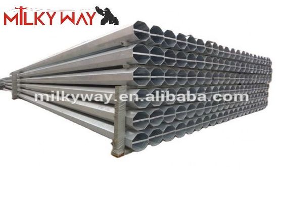 12M 16KN Steel Tubular Electric Pole Untuk Proyek Transmisi Jalur Distribusi Listrik pemasok