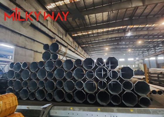 60ft 18 m Pole Daya Listrik untuk Menara Tiang Baja pemasok