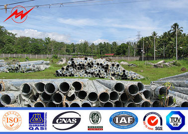 11m 15m 20m Galvanized Electric Pole Steel Lebih dari 20 Tahun Umur pemasok