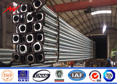 8m 9m Led Solar Street Light Pole Power Coating Hot Dip Galvanized Steel pemasok