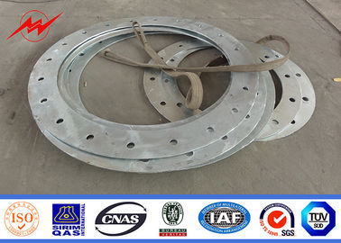 2.5kn-200kn Steel Power Pole Hot Dip Galvanized Untuk Transmisi Daya pemasok